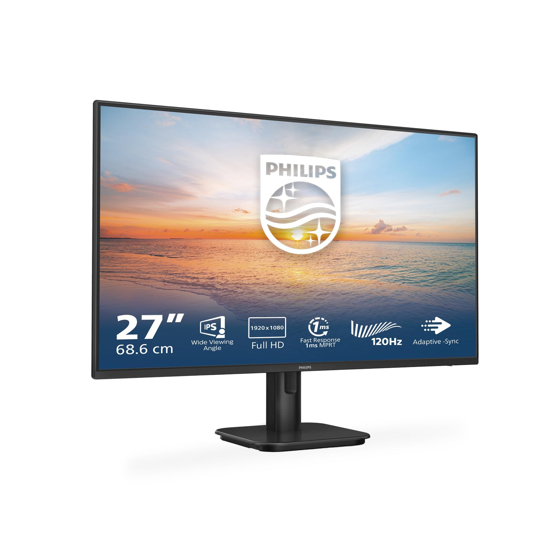 Philips 27E1N1100A Monitor 27 Pulgadas FHD, 120Hz, IPS, 1 ms MPRT, Adaptive Sync., Altavoces (1920x1080, 1x HDMI 1.4), Negro – Ordenador personal para oposiciones – Material de estudio – OpoMarket