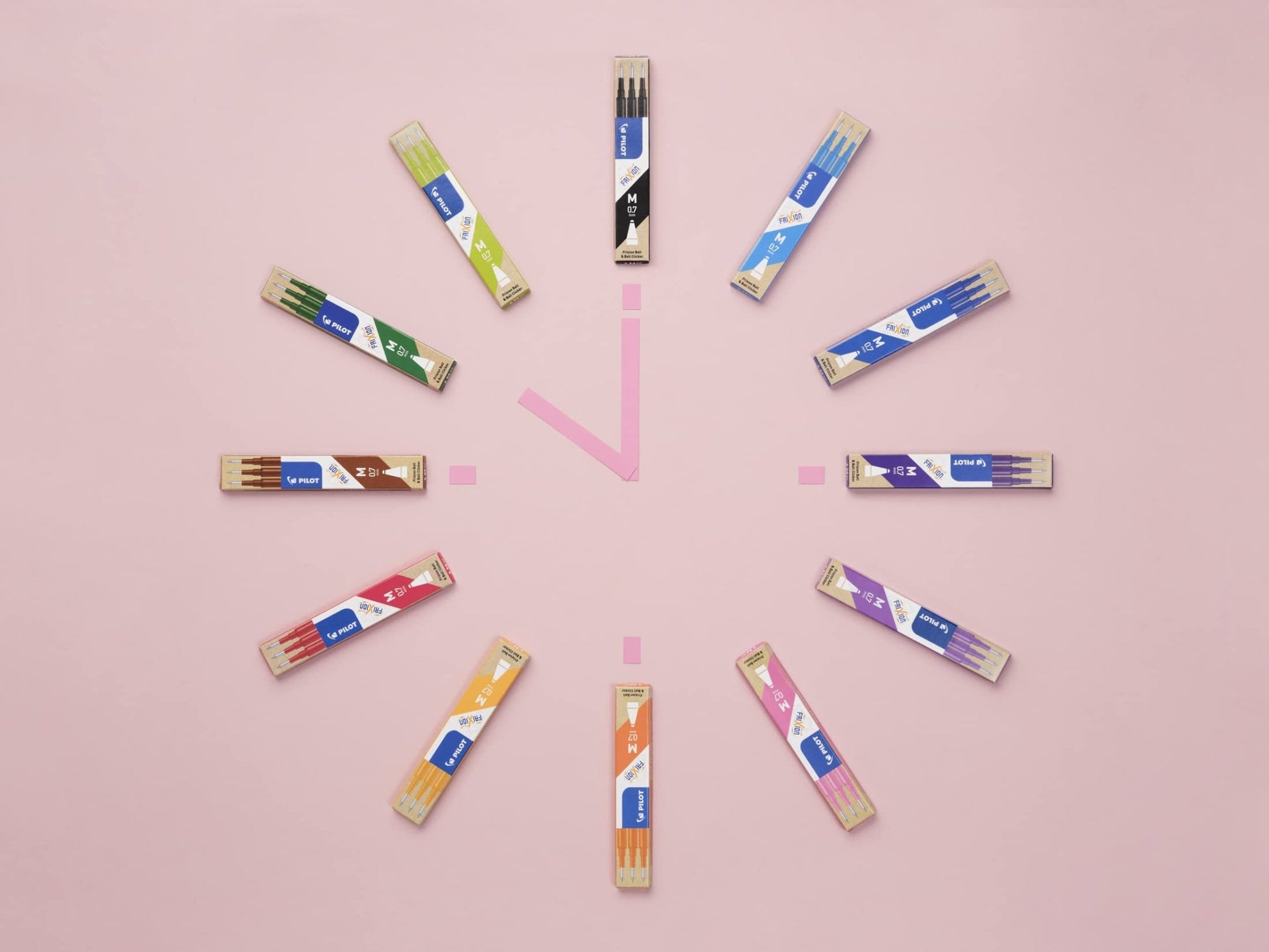 PILOT Caja de 1 Frixion Ball Clicker + 1 Set de 3 recambios - Bolígrafo retráctil borrable con tinta termosensible - Rollerball recargable y ergonómico - Azul - Punta Media – para oposiciones – Material de estudio – OpoMarket