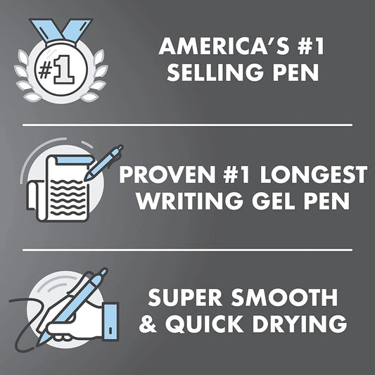 Pilot Pen 2605 G2 07 - Bolígrafo de tinta de gel (0,7 mm, punta de 0,39 mm, ancho de línea de 0,39 mm, rellenable, bl - g2 - 7, 6 unidades), color azul – para oposiciones – Material de estudio – OpoMarket