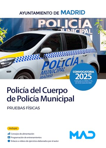 Pruebas físicas Policía Municipal Madrid – manual Editorial MAD