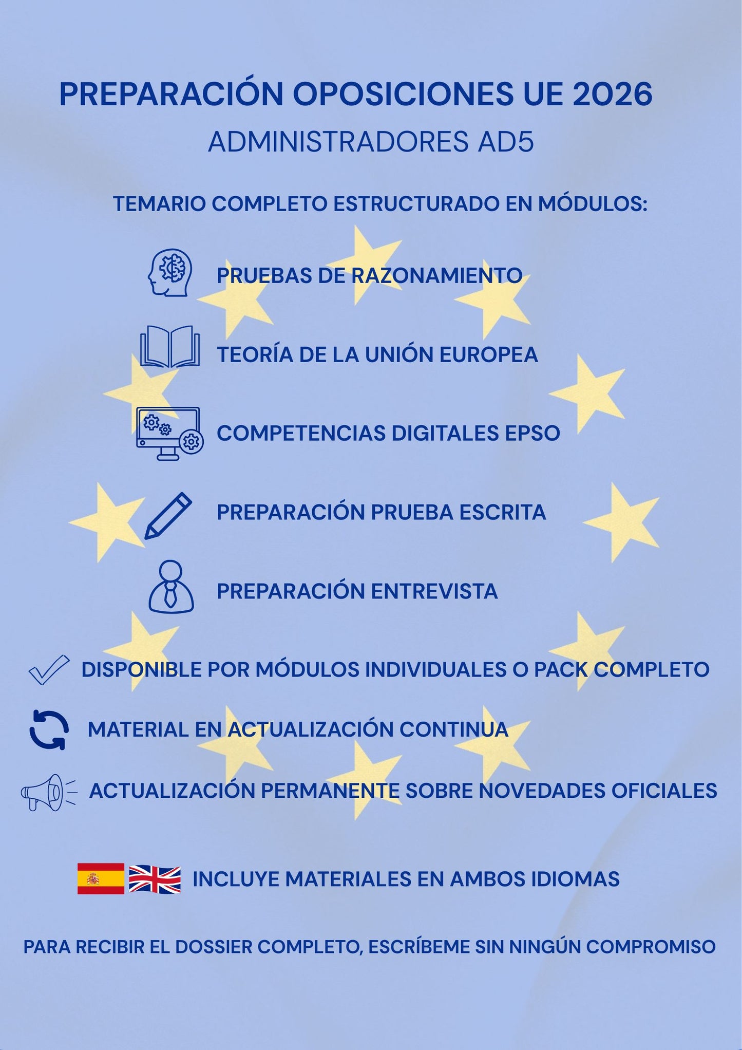 Administradores Unión Europea AD5 -Pruebas de razonamiento (iniciación)