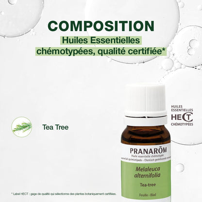 Aceite esencial del árbol del té aroma herbal Pranarom