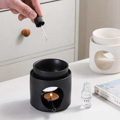 Quemador de aceites esenciales para aromaterapia con vela