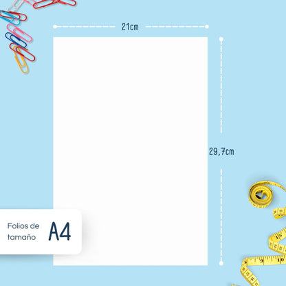 RAYLU PAPER - Folios A4 80gr Hojas de Papel Premium Multiusos para Impresoras Láser, Inkjet y Fotocopiadoras, para Oficina y Hogar (100 Hojas) – para oposiciones – Material de estudio – OpoMarket