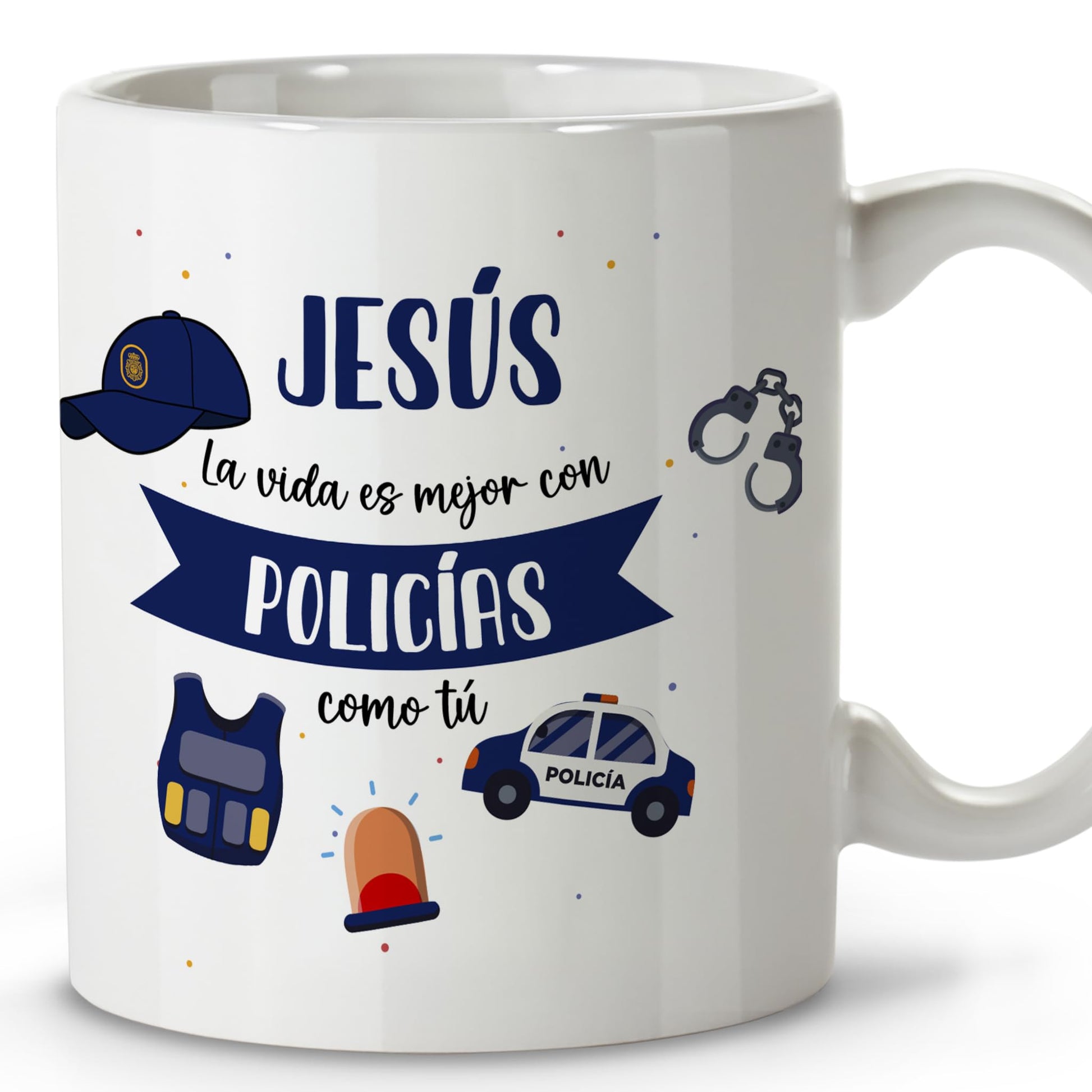 taza personalizada para policía local
