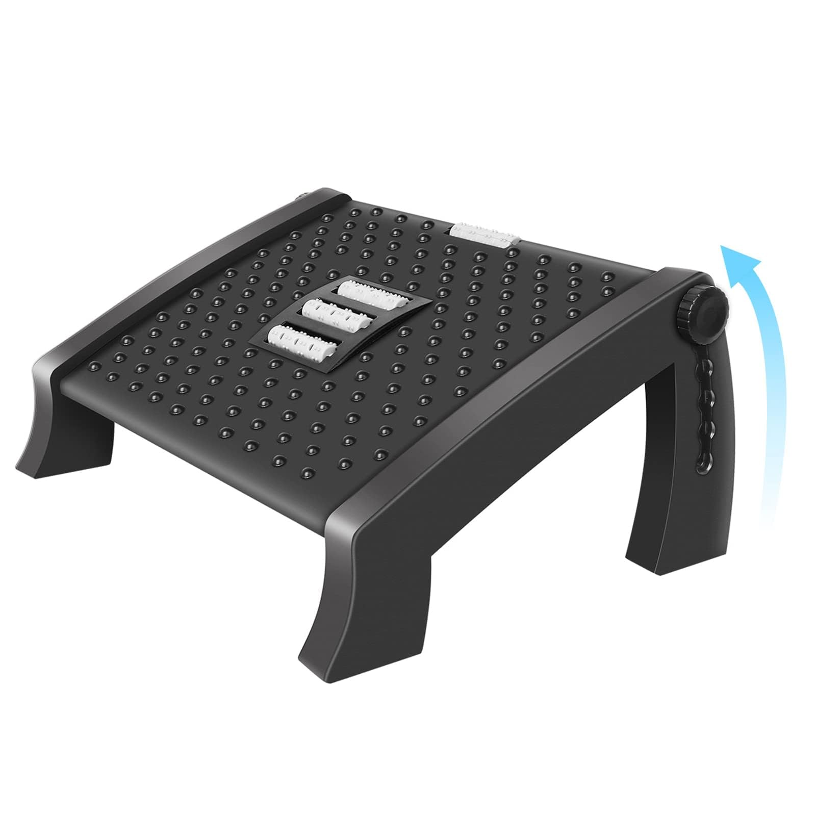 Reposapies de Oficina, Reposapiés Ergonómico para Escritorio con Función de Masaje, 6 Reposapiés de Altura Ajustable Antideslizantes para Oficina – para oposiciones – Material de estudio – OpoMarket