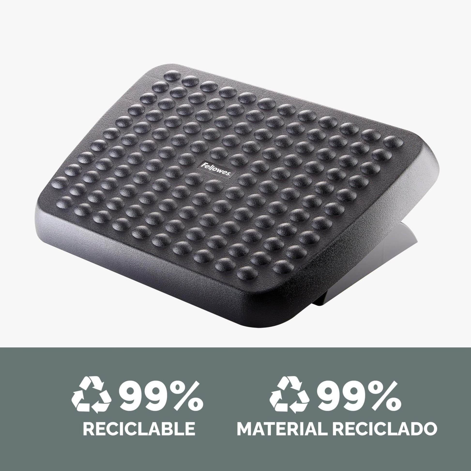 reposapiés fellowes con superficie de masaje antideslizante