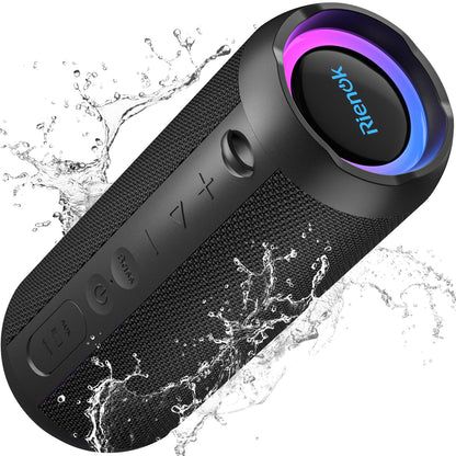 RIENOK Altavoz Bluetooth 5.3 30W Altavoz Inalámbrico Portátil Impermeable IPX7, Bass, Sonido Estéreo, Apoya Micro SD AUX – para oposiciones – Material de estudio – OpoMarket