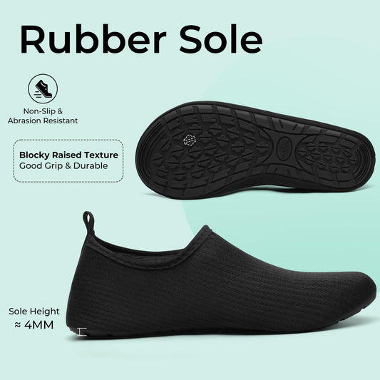 SAGUARO Escarpines Hombre Mujer Zapatillas Agua Secado Rápido Zapatos de Agua Antideslizante Zapatillas de Playa Calzado de Agua Escarpines para Surf Buceo Rio Piscina Negro Profundo,EU Gr.40/41 – Zapatos para oposiciones – Material de estudio – OpoMarket