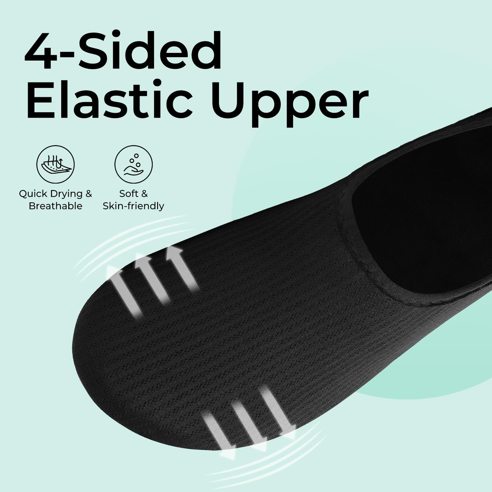 SAGUARO Escarpines Hombre Mujer Zapatillas Agua Secado Rápido Zapatos de Agua Antideslizante Zapatillas de Playa Calzado de Agua Escarpines para Surf Buceo Rio Piscina Negro Profundo,EU Gr.40/41 – Zapatos para oposiciones – Material de estudio – OpoMarket