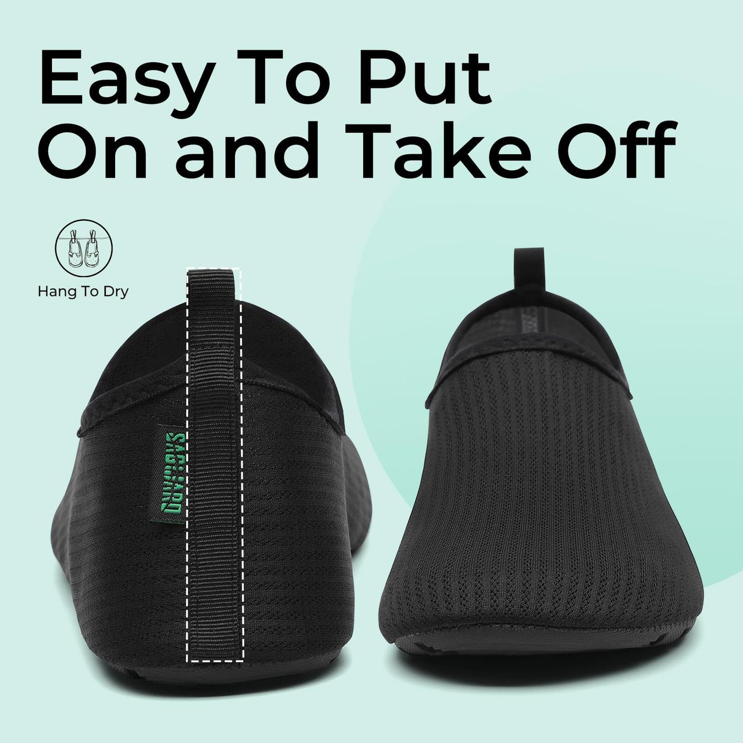 SAGUARO Escarpines Hombre Mujer Zapatillas Agua Secado Rápido Zapatos de Agua Antideslizante Zapatillas de Playa Calzado de Agua Escarpines para Surf Buceo Rio Piscina Negro Profundo,EU Gr.40/41 – Zapatos para oposiciones – Material de estudio – OpoMarket