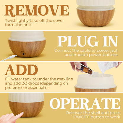 Difusor aceites esenciales SALKING 300 ml ultrasónico en escritorio