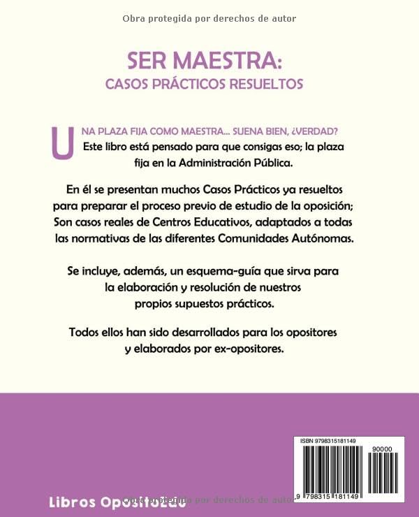 Temario oposiciones maestros primaria con casos prácticos resueltos y guía LOMLOE