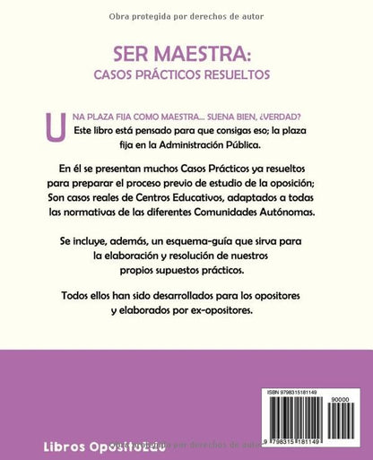 Temario oposiciones maestros primaria con casos prácticos resueltos y guía LOMLOE