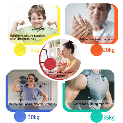 Set de 5 Pelota Antiestres Bola para Rehabilitación Fortalecedores de Mano, Pelota Rehabilitacion Mano con Diferentes Grados de Dureza, para Aliviar El Estrés para Ejercicios De Manos Antiestres – para oposiciones – Material de estudio – OpoMarket