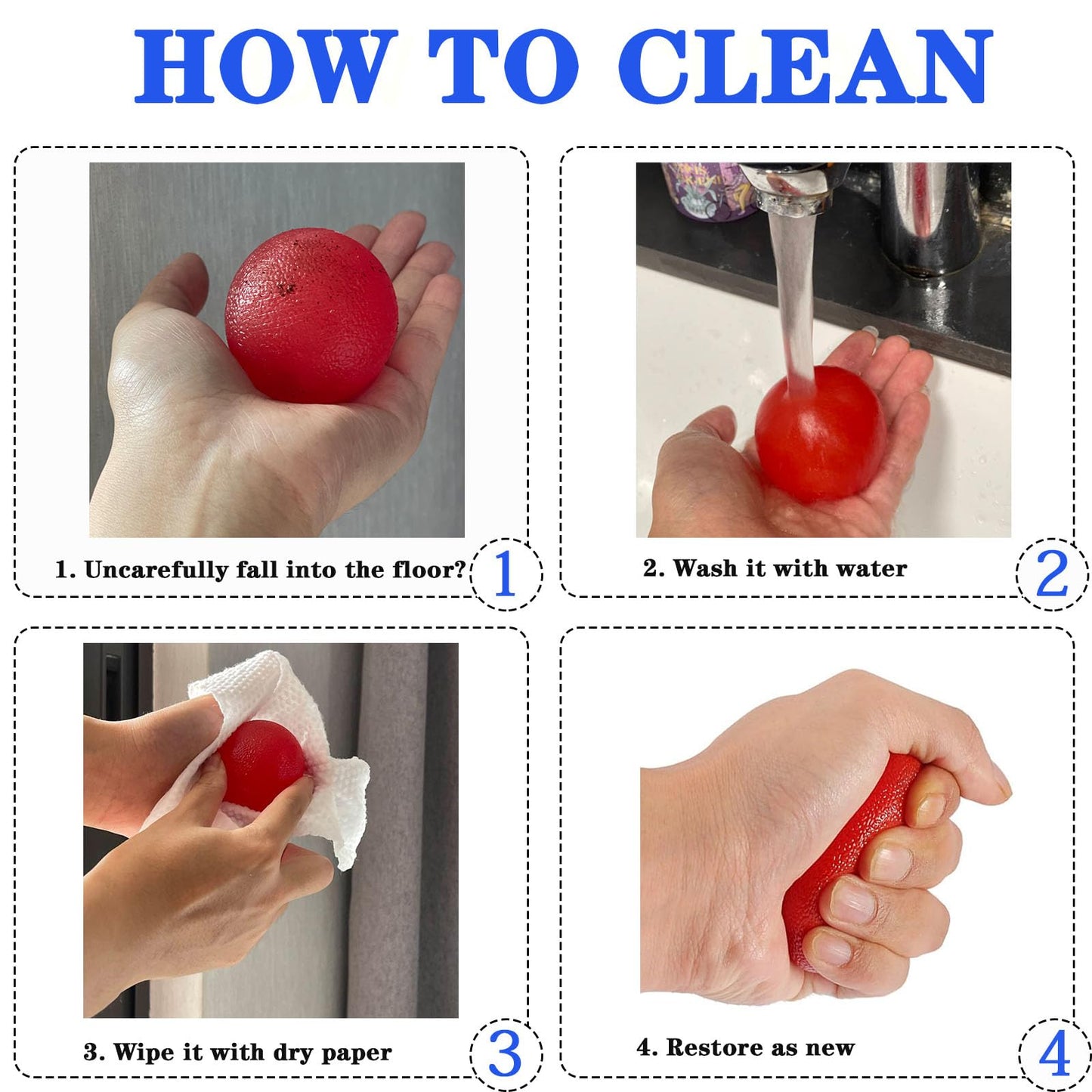 Set de 5 Pelota Antiestres Bola para Rehabilitación Fortalecedores de Mano, Pelota Rehabilitacion Mano con Diferentes Grados de Dureza, para Aliviar El Estrés para Ejercicios De Manos Antiestres – para oposiciones – Material de estudio – OpoMarket