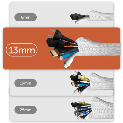 recoge cables escritorio flexible para ordenador y monitor