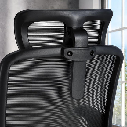 silla con soporte lumbar y respaldo transpirable