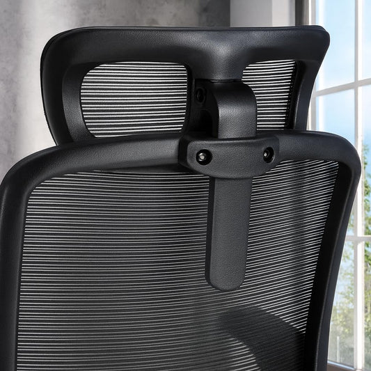 silla con soporte lumbar y respaldo transpirable