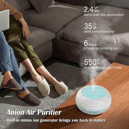 Simpeak Humidificador Ultrasónico 550 ml Difusor de Aromas con Temporizador Humificador Control Remoto para el Hogar Oficina Dormitorio Yoga SPA(con Pegatin) – para oposiciones – Material de estudio – OpoMarket