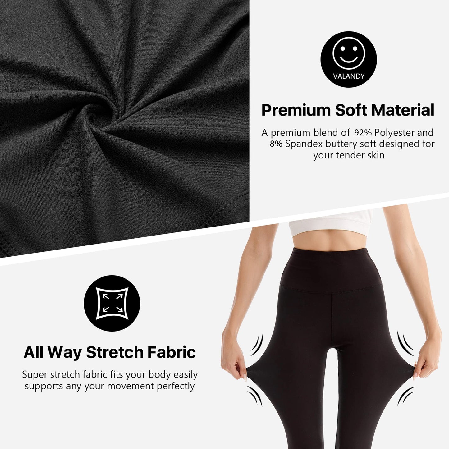 SINOPHANT Mallas Deporte Mujer de Cintura Alta, Leggins de Control de Abdomen Opacas, Elásticas, Leggings Mujer Vestir, Suaves como la Mantequilla S - M 1 Piezas Negro – Ropa para oposiciones – Material de estudio – OpoMarket