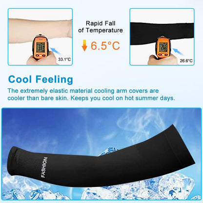 skytowards 2 Pares Mangas para Brazo Elásticas Mangas de Protección UV, Enfriamiento Transpirables Manga Protectora Solar para Deportes Ciclismo Mujeres y Hombres (Negro) – Ropa para oposiciones – Material de estudio – OpoMarket