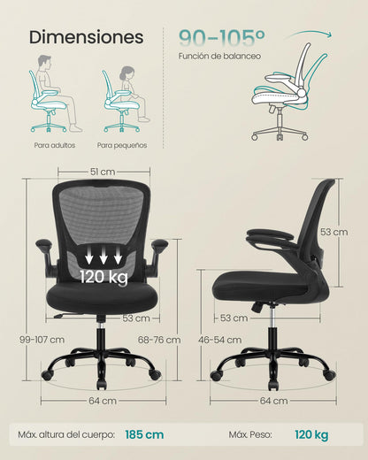 asiento ancho acolchado silla giratoria