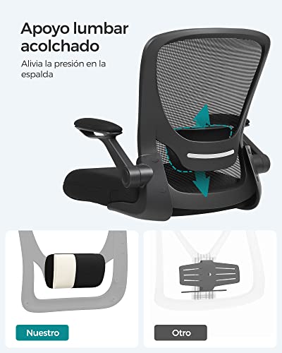 silla giratoria con soporte lumbar ajustable