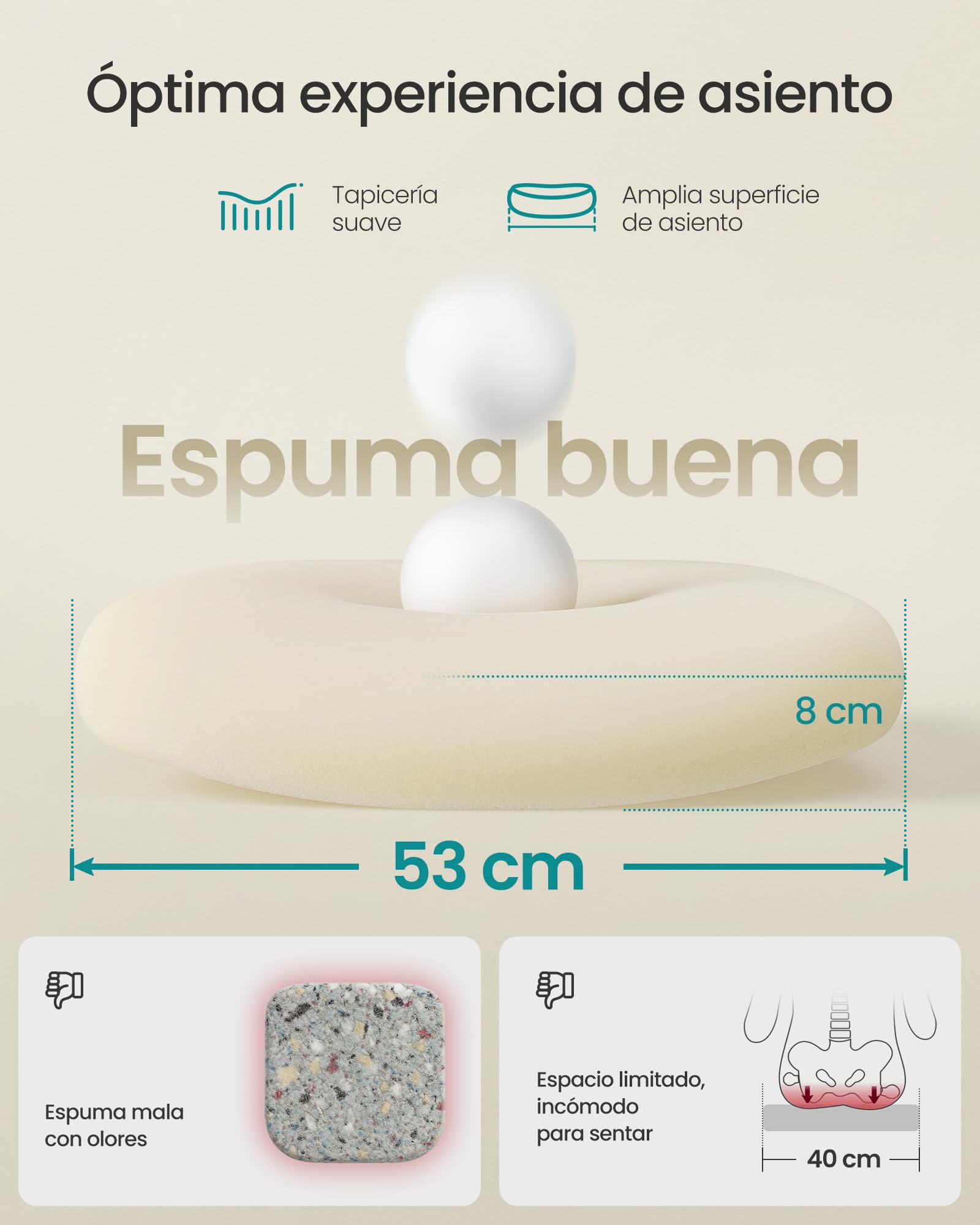 silla giratoria cómoda para trabajar y estudiar