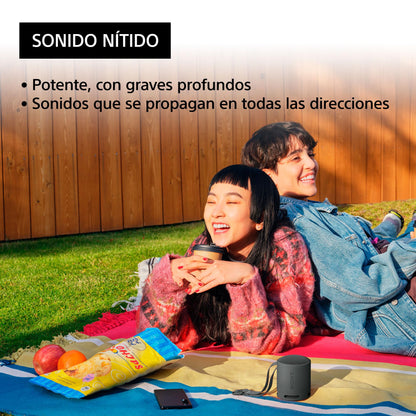 Sony Altavoz Bluetooth SRS - XB100, Ligero, Compacto, Altavoz Resistente al Agua y al Polvo IP67, hasta 16 h de batería, Correa Adaptable, Negro – para oposiciones – Material de estudio – OpoMarket