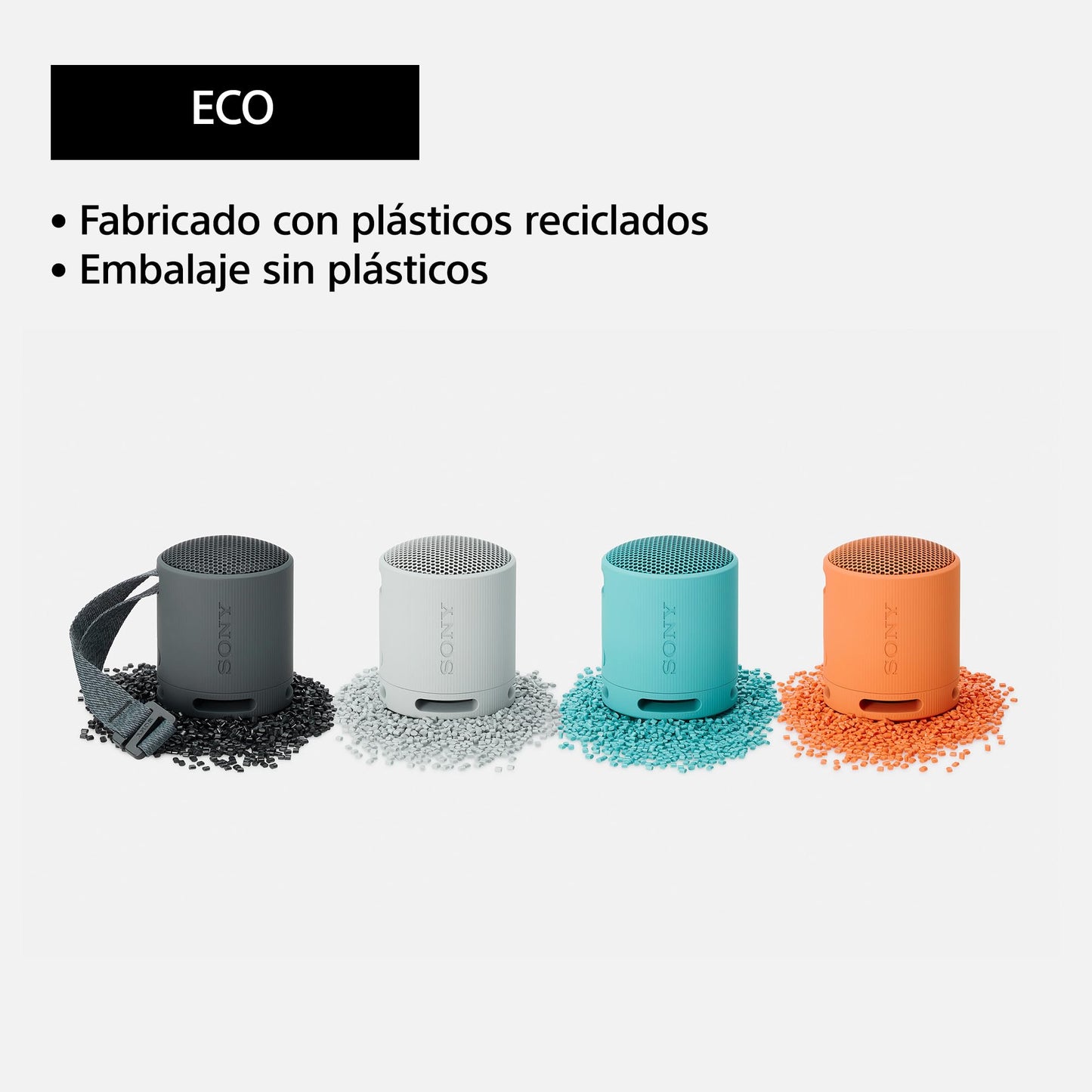 Sony Altavoz Bluetooth SRS - XB100, Ligero, Compacto, Altavoz Resistente al Agua y al Polvo IP67, hasta 16 h de batería, Correa Adaptable, Negro – para oposiciones – Material de estudio – OpoMarket