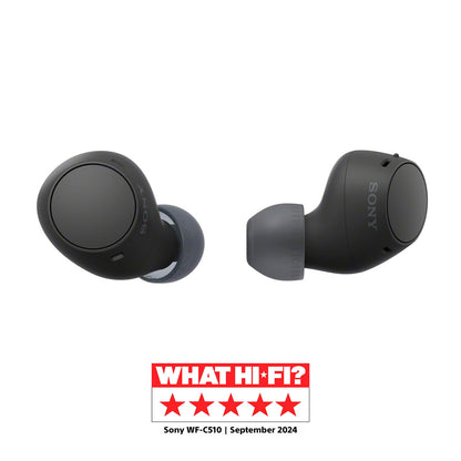 Sony WF - C510 Auriculares Inalámbricos pequeños, Ligeros, con conexión multipunto, Modo Sonido Ambiente, Resistencia al Agua IPX4, Spotify Tap, Carga rápida, 22 Horas de batería, iOS y Android - Negro – Electrónica para oposiciones – Material de estudio – OpoMarket