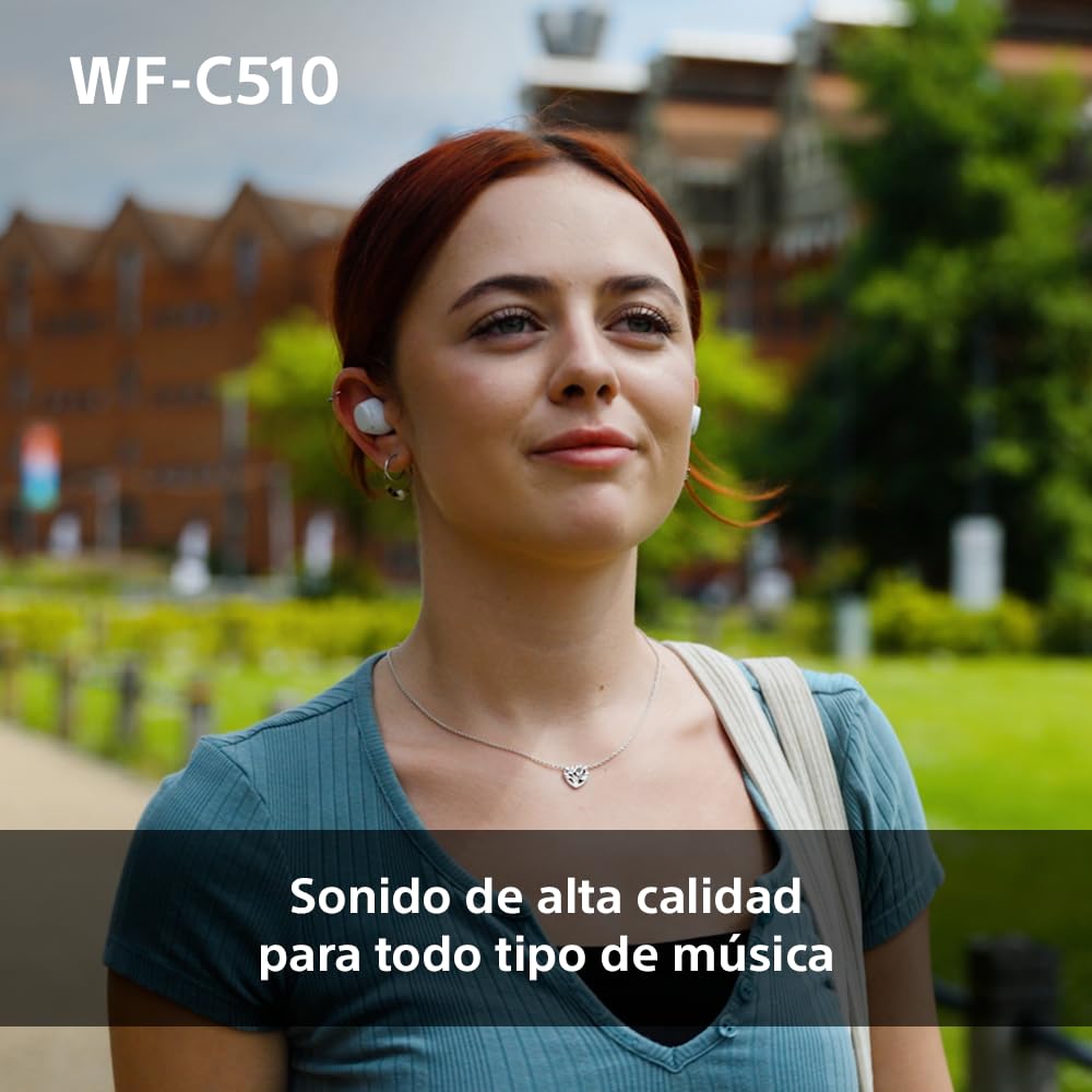 Sony WF - C510 Auriculares Inalámbricos pequeños, Ligeros, con conexión multipunto, Modo Sonido Ambiente, Resistencia al Agua IPX4, Spotify Tap, Carga rápida, 22 Horas de batería, iOS y Android - Negro – Electrónica para oposiciones – Material de estudio – OpoMarket
