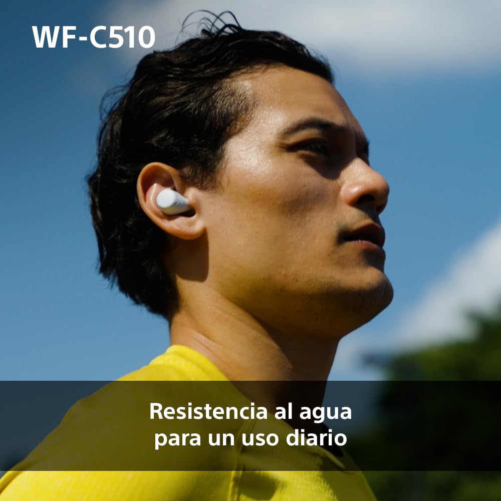 Sony WF - C510 Auriculares Inalámbricos pequeños, Ligeros, con conexión multipunto, Modo Sonido Ambiente, Resistencia al Agua IPX4, Spotify Tap, Carga rápida, 22 Horas de batería, iOS y Android - Negro – Electrónica para oposiciones – Material de estudio – OpoMarket