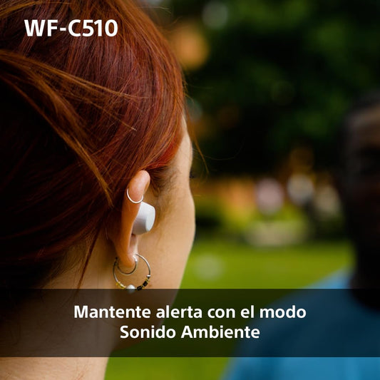 Sony WF - C510 Auriculares Inalámbricos pequeños, Ligeros, con conexión multipunto, Modo Sonido Ambiente, Resistencia al Agua IPX4, Spotify Tap, Carga rápida, 22 Horas de batería, iOS y Android - Negro – Electrónica para oposiciones – Material de estudio – OpoMarket