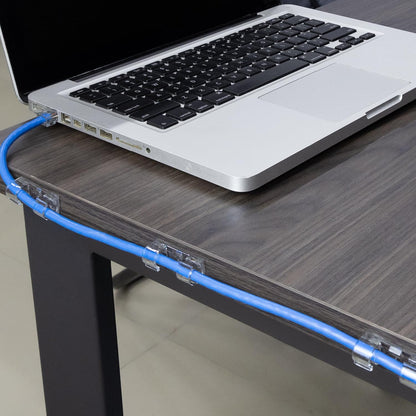 SOULWIT® 50Pcs Clips Organizador de Cables Autoadhesivo, Gestión de Cable Eléctrico, Clips de Cables para Cable de USB, TV, Cargador, Audio Mesa, Oficina, Casa (Transparente) – para oposiciones – Material de estudio – OpoMarket
