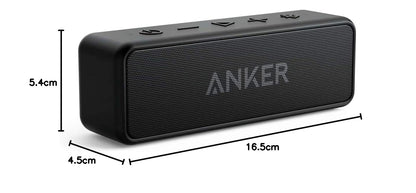 Soundcore Anker 2 Altavoz Bluetooth Portátil con Sonido Estéreo de 12 W, BassUp, IPX7 Resistente al Agua, 24 Horas Reproducción, Emparejamiento Estéreo Inalámbrico, para hogar, Exterior y Viaje – para oposiciones – Material de estudio – OpoMarket