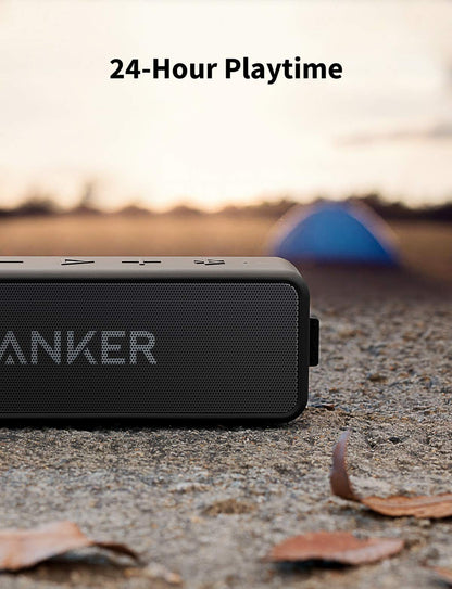 Soundcore Anker 2 Altavoz Bluetooth Portátil con Sonido Estéreo de 12 W, BassUp, IPX7 Resistente al Agua, 24 Horas Reproducción, Emparejamiento Estéreo Inalámbrico, para hogar, Exterior y Viaje – para oposiciones – Material de estudio – OpoMarket