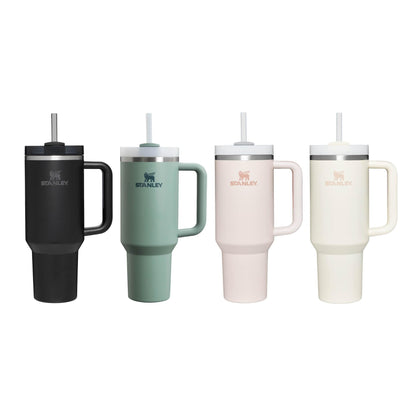 STANLEY Quencher H2.0 FlowState Tumbler 1.2L - Termo Conserva el Frío 11 Horas - Helada Durante 48 Horas - Botella Agua Acero Inoxidable - Taza Termica - Vaso Termico Sin BPA - Rose Quartz – para oposiciones – Material de estudio – OpoMarket