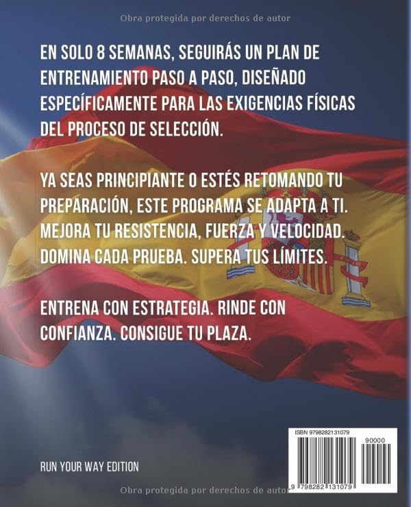 Programa de entrenamiento de 8 semanas para las pruebas físicas Guardia Civil - reverso