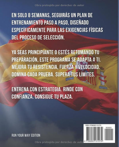 Programa de entrenamiento de 8 semanas para las pruebas físicas Guardia Civil - reverso