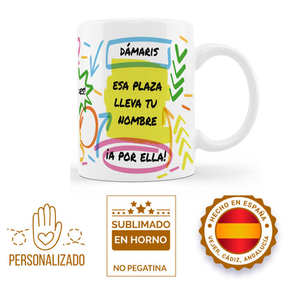 taza desayuno opositora regalo original