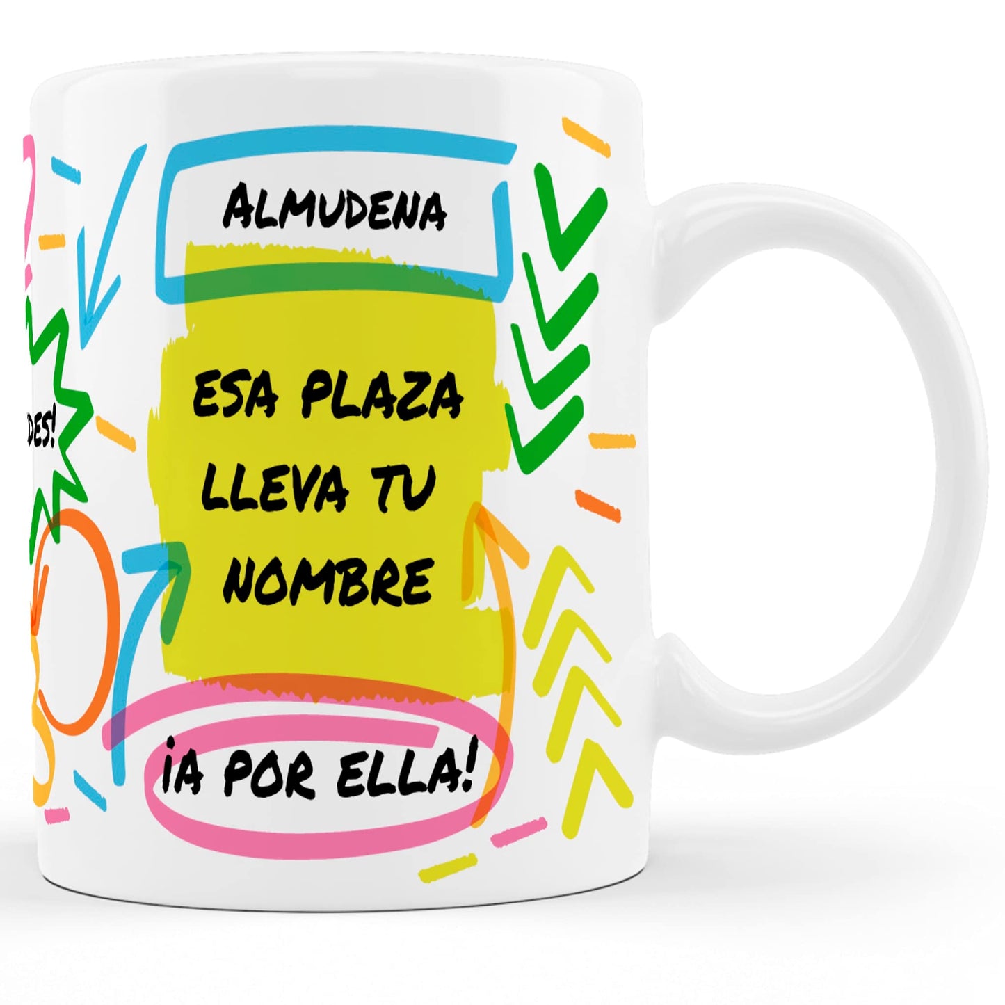 taza opositora personalizada con nombre esa plaza lleva tu nombre