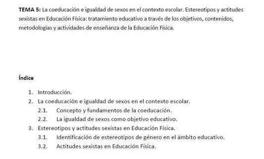 Oposiciones educación física Canarias