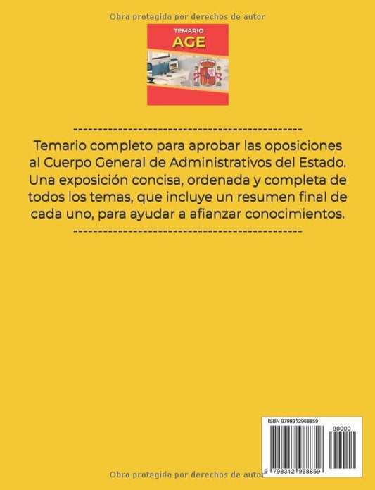 Libro temario Cuerpo General Administrativo de la Administración del Estado C1 actualizado 2025