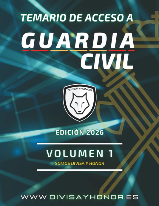 Temario Guardia Civil volumen 1 – temas 1 a 9 actualizado 2026 - portada