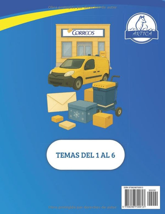 Temario oposiciones Correos 2025 Parte 1 actualizado con test, glosarios y casos prácticos