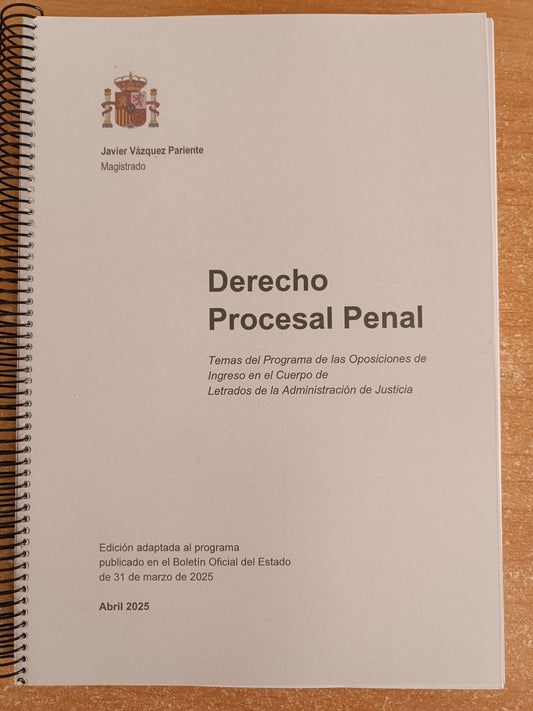 Temario de examen oral de LAJ – Libro de segunda mano para oposiciones – Material de estudio – OpoMarket