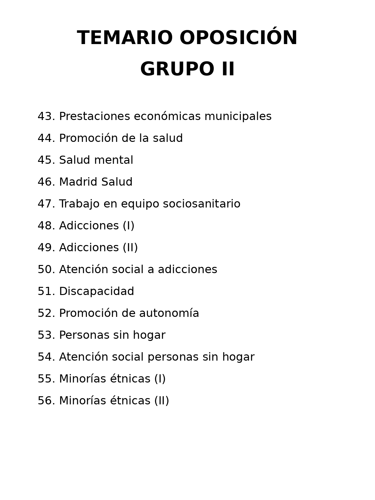 oposiciones trabajo social ayuntamiento madrid