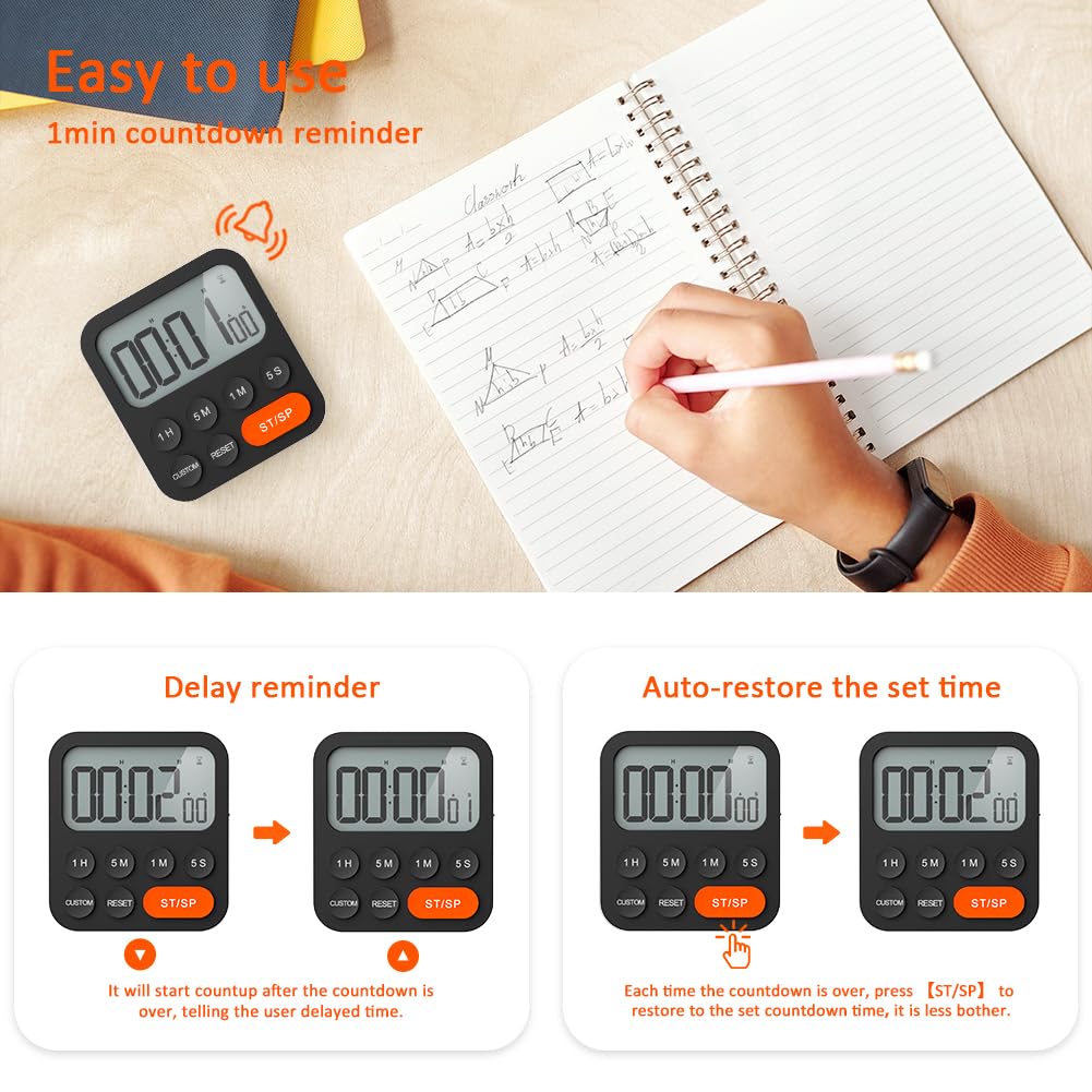 temporizador para estudiar con reloj y cuenta atras